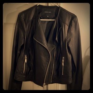 Andrew Marc black leather jacket